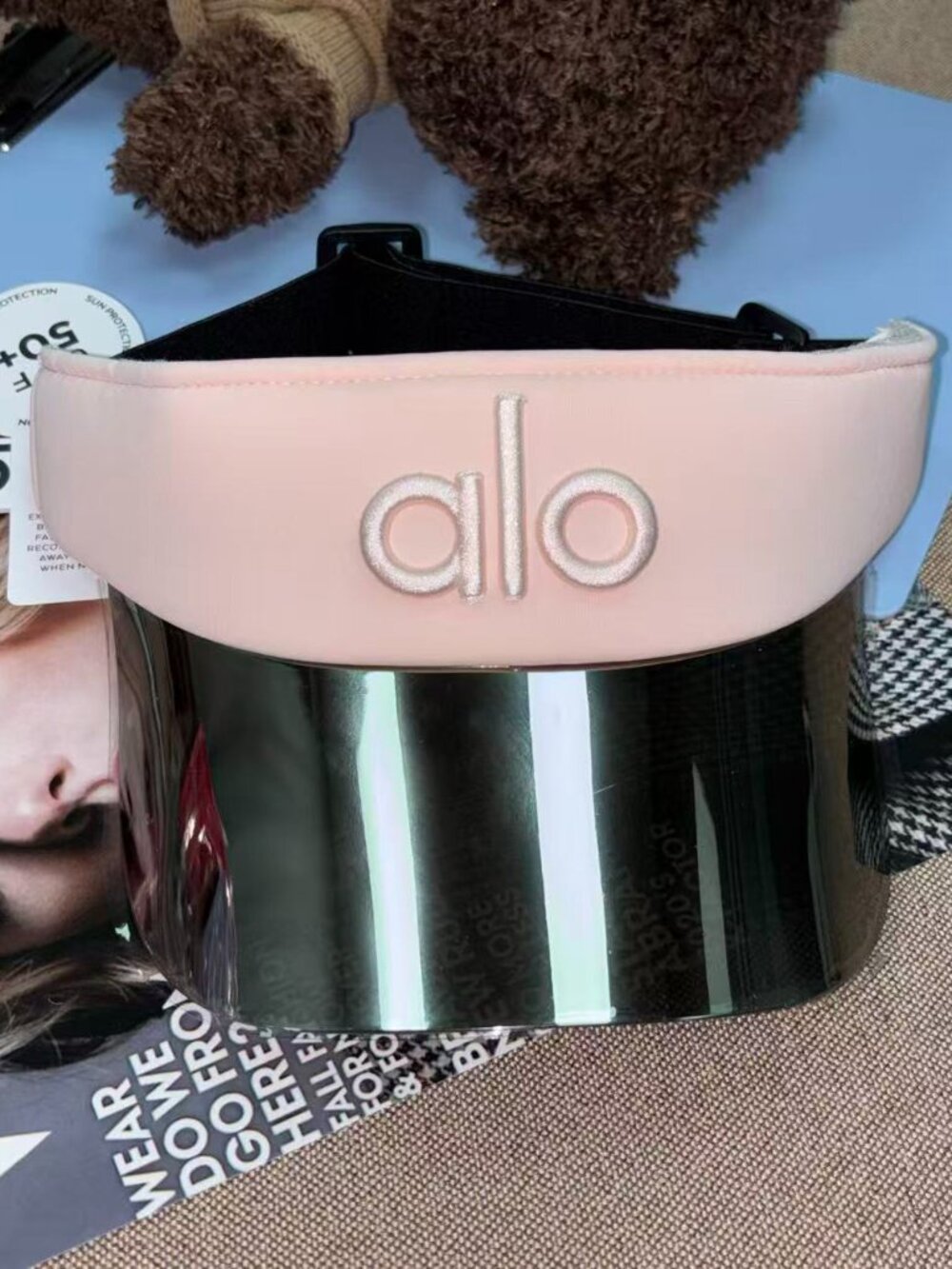 🎀Alo Yoga Solar Visor Pink 🧢 Sports Cap for Running and Fitness - Picture 2 of 4